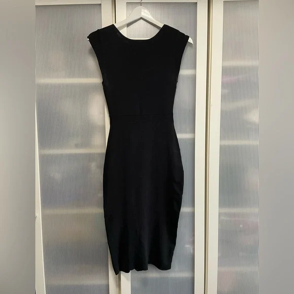 NWOT Aritzia Babaton Body-con Elegant Black Sleeveless Dress Size XXS - Picture 5 of 13